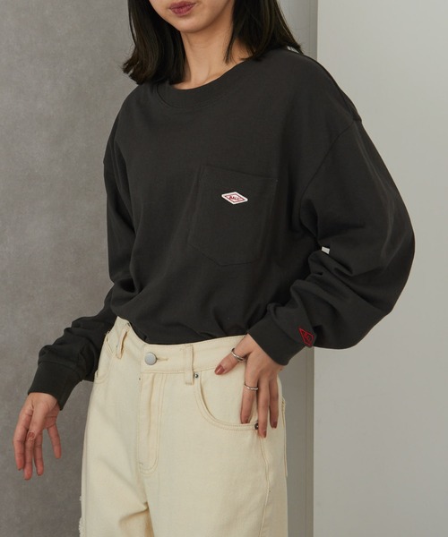 BALL(ボール)の「【BALL】32380 ヘビーウエイト天竺 ワッペン+ポケット付き BIGサイズ長袖Tシャツ(Tシャツ/カットソー・メンズ・ブルー/ブラウン/ブラック/オフホワイト/グレー/オートミール・L/S/LL/M)」の10枚目の写真