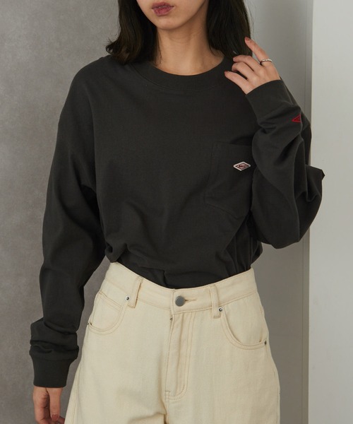 BALL(ボール)の「【BALL】32380 ヘビーウエイト天竺 ワッペン+ポケット付き BIGサイズ長袖Tシャツ(Tシャツ/カットソー・メンズ・ブルー/ブラウン/ブラック/オフホワイト/グレー/オートミール・L/S/LL/M)」の9枚目の写真