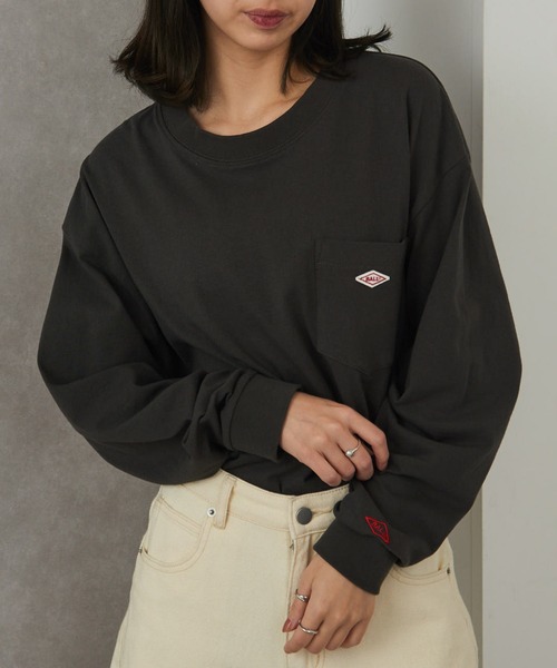 BALL(ボール)の「【BALL】32380 ヘビーウエイト天竺 ワッペン+ポケット付き BIGサイズ長袖Tシャツ(Tシャツ/カットソー・メンズ・ブルー/ブラウン/ブラック/オフホワイト/グレー/オートミール・L/S/LL/M)」の8枚目の写真
