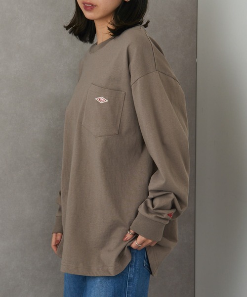 BALL(ボール)の「【BALL】32380 ヘビーウエイト天竺 ワッペン+ポケット付き BIGサイズ長袖Tシャツ(Tシャツ/カットソー・メンズ・ブルー/ブラウン/ブラック/オフホワイト/グレー/オートミール・L/S/LL/M)」の16枚目の写真