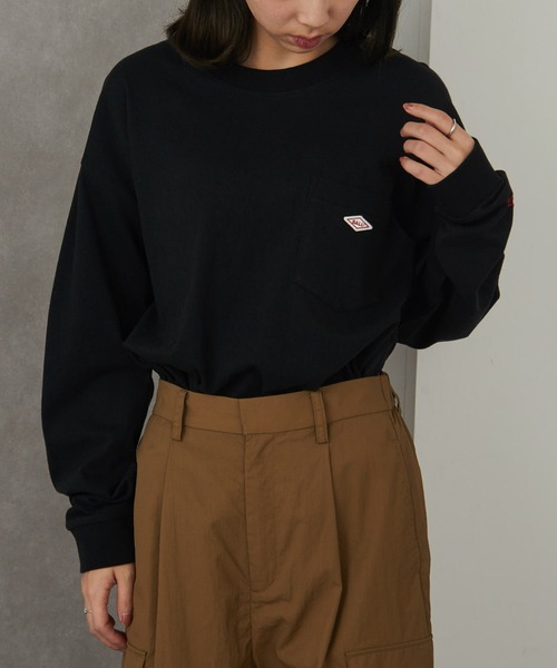 BALL(ボール)の「【BALL】32380 ヘビーウエイト天竺 ワッペン+ポケット付き BIGサイズ長袖Tシャツ(Tシャツ/カットソー・メンズ・ブルー/ブラウン/ブラック/オフホワイト/グレー/オートミール・L/S/LL/M)」の19枚目の写真