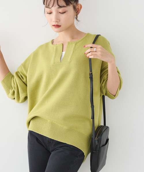 AMERICAN HOLIC（アメリカンホリック）の「バイパチスキッパーニットプルオーバー（ニット/セーター・レディース・ブラック/ブルー/ホワイト系その他4/ブラック系その他4/その他6・M/L）」の5枚目の写真