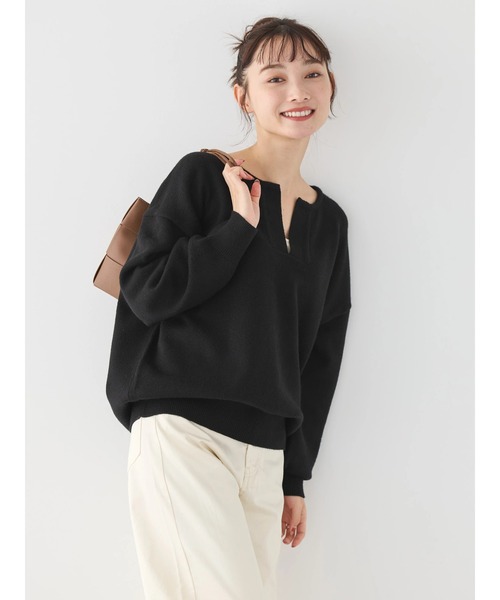 AMERICAN HOLIC（アメリカンホリック）の「バイパチスキッパーニットプルオーバー（ニット/セーター・レディース・ブラック/ブルー/ホワイト系その他4/ブラック系その他4/その他6・M/L）」の7枚目の写真