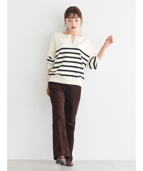 AMERICAN HOLIC（アメリカンホリック）の「バイパチスキッパーニットプルオーバー（ニット/セーター・レディース・ブラック/ブルー/ホワイト系その他4/ブラック系その他4/その他6・M/L）」の12枚目の写真