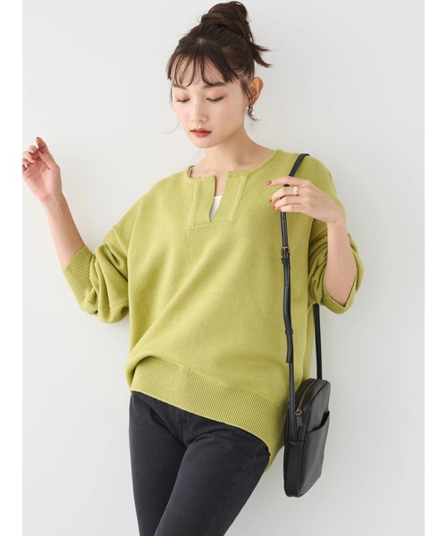 AMERICAN HOLIC（アメリカンホリック）の「バイパチスキッパーニットプルオーバー（ニット/セーター・レディース・ブラック/ブルー/ホワイト系その他4/ブラック系その他4/その他6・M/L）」の14枚目の写真