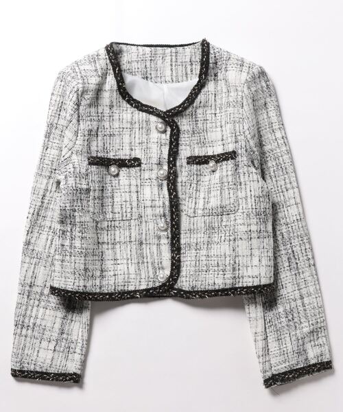 セール】ミックス糸ツイードジャケット（その他アウター）｜Sibra