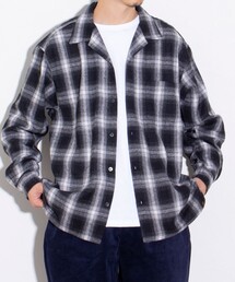 GLOSTER | 【GLOSTER/グロスター】オンブレーチェック オープンカラーシャツ(シャツ/ブラウス)