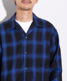 GLOSTER | 【GLOSTER/グロスター】オンブレーチェック オープンカラーシャツ(シャツ/ブラウス)