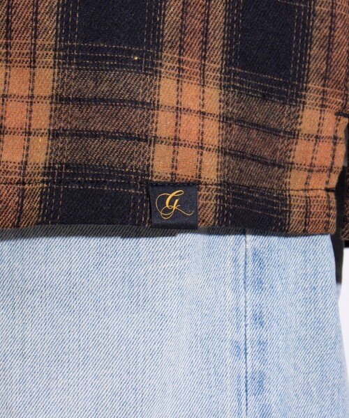 GLOSTER（グロスター）の「【GLOSTER/グロスター】オンブレーチェック オープンカラーシャツ（シャツ/ブラウス・メンズ・ブルー系その他/ベージュ系その他/ブラック系その他・S/M/L）」の7枚目の写真