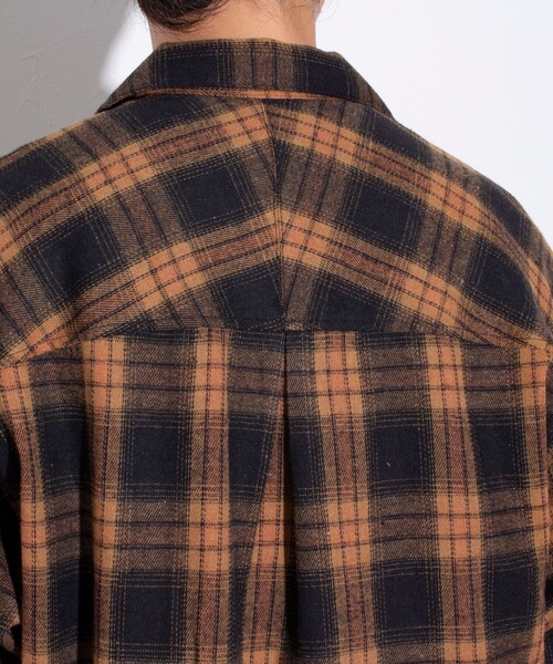 GLOSTER（グロスター）の「【GLOSTER/グロスター】オンブレーチェック オープンカラーシャツ（シャツ/ブラウス・メンズ・ブルー系その他/ベージュ系その他/ブラック系その他・S/M/L）」の9枚目の写真