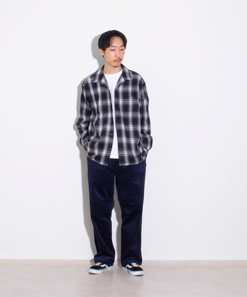GLOSTER（グロスター）の「【GLOSTER/グロスター】オンブレーチェック オープンカラーシャツ（シャツ/ブラウス・メンズ・ブルー系その他/ベージュ系その他/ブラック系その他・S/M/L）」の12枚目の写真