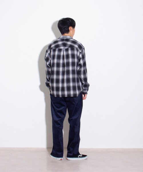 GLOSTER（グロスター）の「【GLOSTER/グロスター】オンブレーチェック オープンカラーシャツ（シャツ/ブラウス・メンズ・ブルー系その他/ベージュ系その他/ブラック系その他・S/M/L）」の14枚目の写真