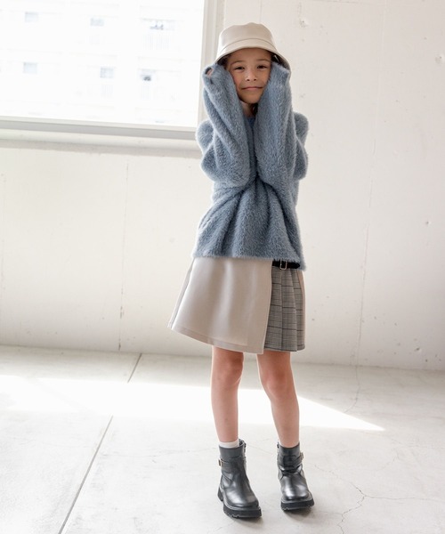 GLOBAL WORK（グローバルワーク）の「シャギーニットプルオーバー/982018（ニット/セーター・キッズ・ブルー/アイボリー・140cm/160cm/120cm/130cm/150cm/100cm/110cm）」の11枚目の写真