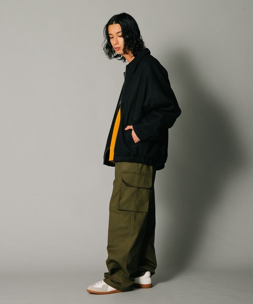 【スペースグラム】 テックウール ドルマンスリーブ オーバーサイズブルゾン ウールライク（ブルゾン）｜UNIIT（ユニット）