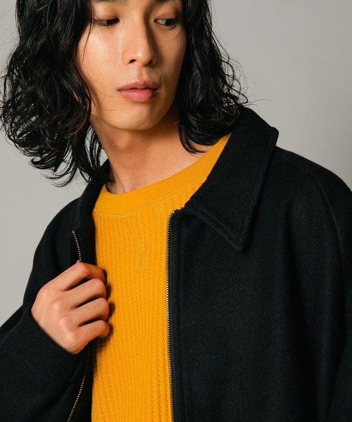 【スペースグラム】 テックウール ドルマンスリーブ オーバーサイズブルゾン ウールライク（ブルゾン）｜UNIIT（ユニット）