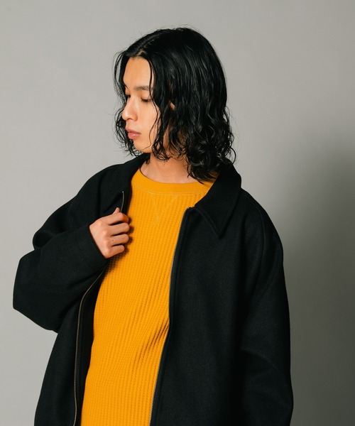 【スペースグラム】 テックウール ドルマンスリーブ オーバーサイズブルゾン ウールライク（ブルゾン）｜UNIIT（ユニット）