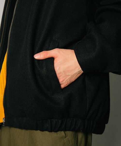 【スペースグラム】 テックウール ドルマンスリーブ オーバーサイズブルゾン ウールライク（ブルゾン）｜UNIIT（ユニット）