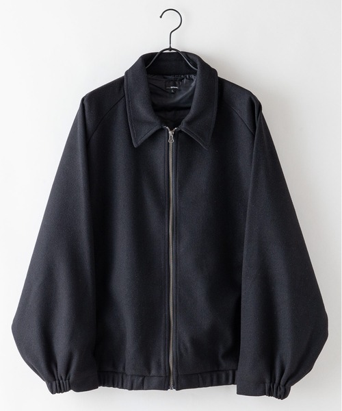【スペースグラム】 テックウール ドルマンスリーブ オーバーサイズブルゾン ウールライク（ブルゾン）｜UNIIT（ユニット）