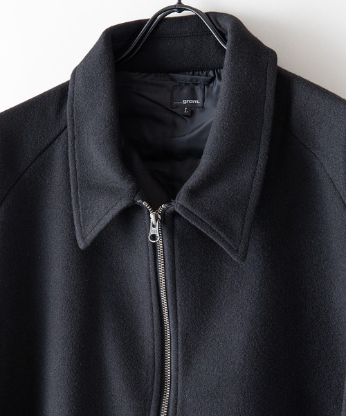 【スペースグラム】 テックウール ドルマンスリーブ オーバーサイズブルゾン ウールライク（ブルゾン）｜UNIIT（ユニット）