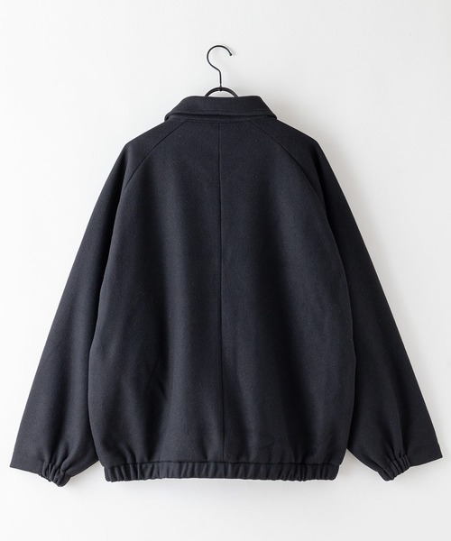 【スペースグラム】 テックウール ドルマンスリーブ オーバーサイズブルゾン ウールライク（ブルゾン）｜UNIIT（ユニット）