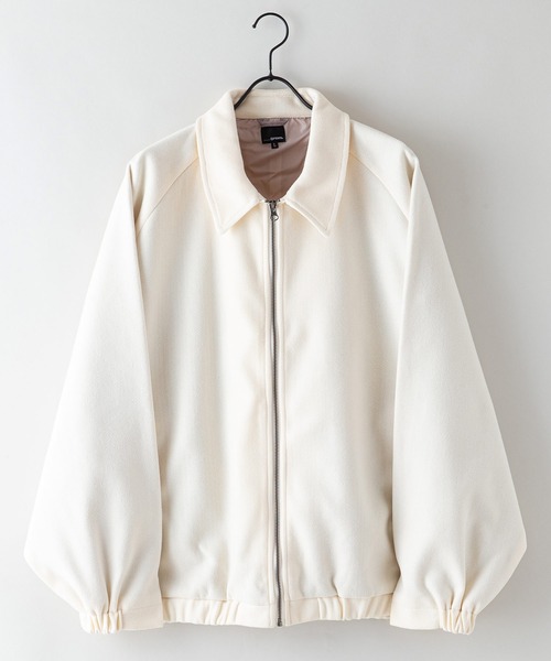 【スペースグラム】 テックウール ドルマンスリーブ オーバーサイズブルゾン ウールライク（ブルゾン）｜UNIIT（ユニット）