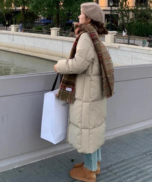 Mela（メラ）の「中綿ロングダウンジャケット（ダウンジャケット