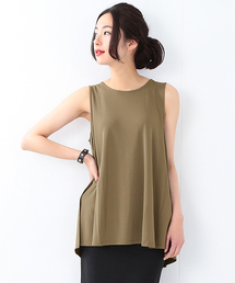 Demi-Luxe BEAMS | Demi-Luxe BEAMS / ノースリーブ フレア チュニック(Tシャツ/カットソー)