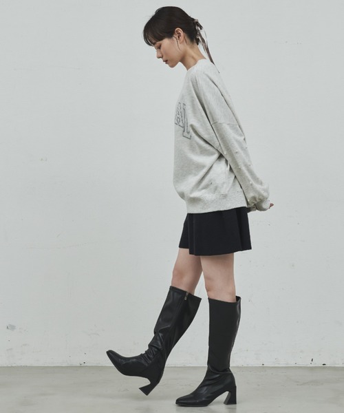 paravion（パラビオン）の「カレッジロゴ袖パールスウェット（スウェット・レディース・ネイビー/グレー・FREE）」の9枚目の写真