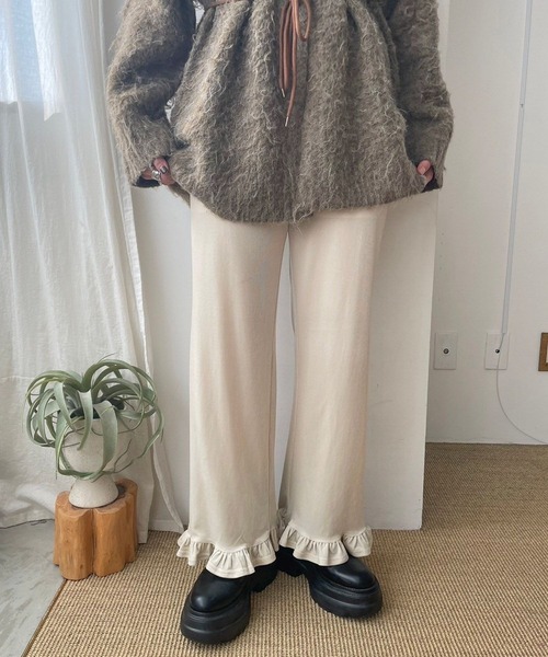 セール】スソフリルベロアパンツ 971219（その他パンツ）｜LOWRYS FARM