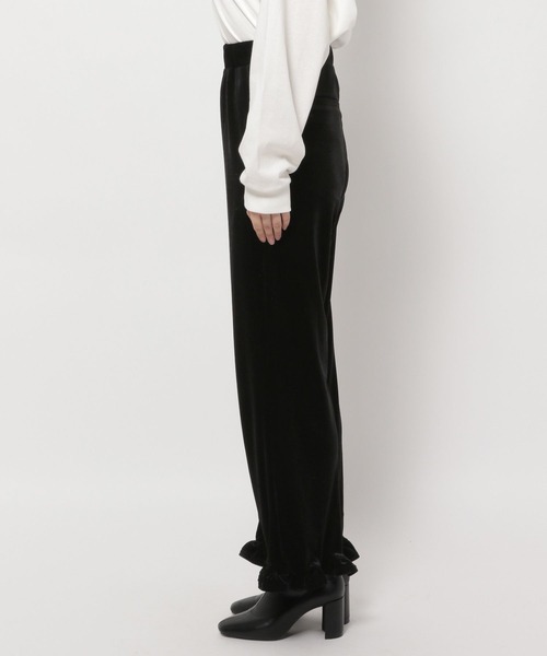 LOWRYS FARM（ローリーズファーム）の「スソフリルベロアパンツ 971219（その他パンツ・レディース・ブラック/ホワイト/ブルー・FREE）」の16枚目の写真