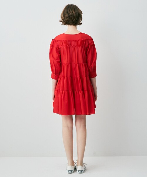 DEICY（デイシー）の「ティアードミニワンピース（ワンピース・レディース・オフホワイト/レッド/ブラック/ピンク・FREE）」の21枚目の写真