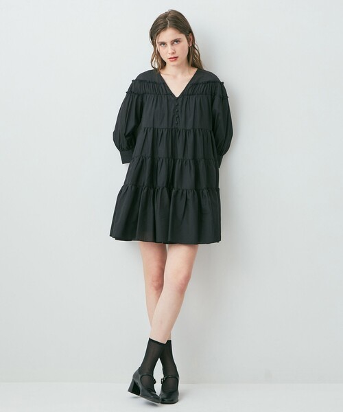 DEICY（デイシー）の「ティアードミニワンピース（ワンピース・レディース・オフホワイト/レッド/ブラック/ピンク・FREE）」の22枚目の写真