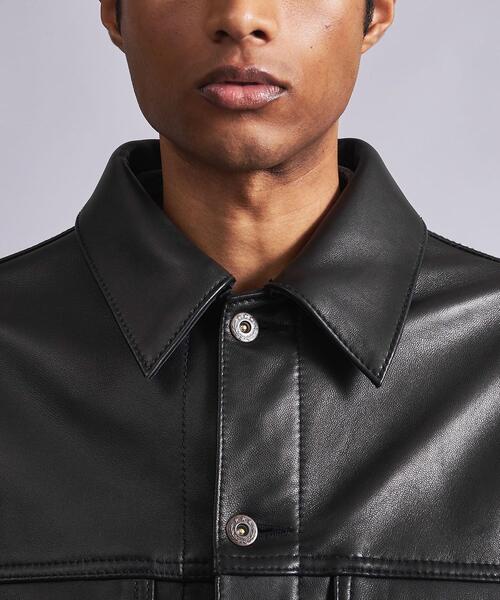 MONKEY TIME(モンキータイム)の「<monkey time> シープ レザー トラッカー ジャケット(ライダースジャケット・メンズ・ブラック・L/S/M)」の10枚目の写真