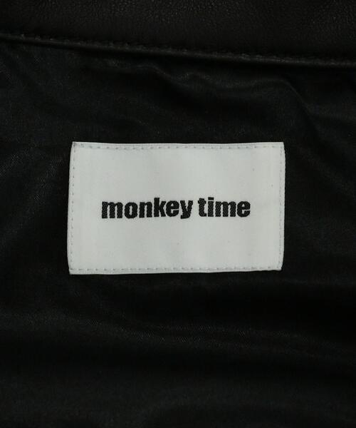 MONKEY TIME(モンキータイム)の「<monkey time> シープ レザー トラッカー ジャケット(ライダースジャケット・メンズ・ブラック・L/S/M)」の22枚目の写真