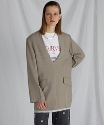 PRANK PROJECT | 【24SPRING PRE ORDER】スーチングカットオフチュニック / Suiting Cut-off Tunic(チュニック)