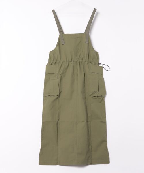 KRIFF MAYER Lady's Collection（クリフメイヤーレディースコレクション）の「カーゴジャンスカ（ジャンパースカート・レディース・カーキ/マスタード/ベージュ/チャコール/カラフル・LARGE/MEDIUM）」の13枚目の写真