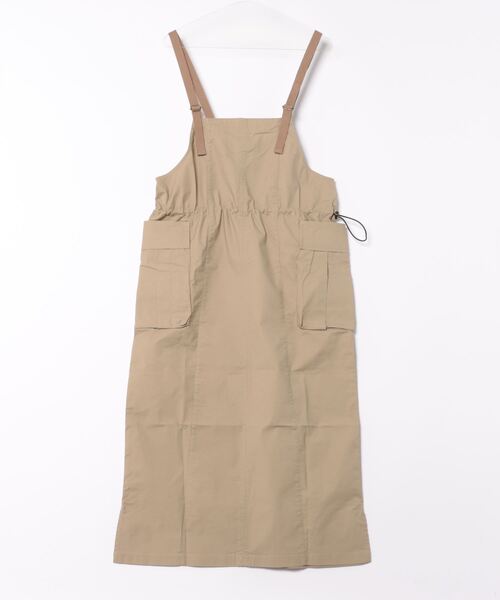 KRIFF MAYER Lady's Collection（クリフメイヤーレディースコレクション）の「カーゴジャンスカ（ジャンパースカート・レディース・カーキ/マスタード/ベージュ/チャコール/カラフル・LARGE/MEDIUM）」の17枚目の写真