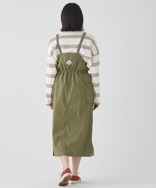 KRIFF MAYER Lady's Collection（クリフメイヤーレディースコレクション）の「カーゴジャンスカ（ジャンパースカート・レディース・カーキ/マスタード/ベージュ/チャコール/カラフル・LARGE/MEDIUM）」の19枚目の写真