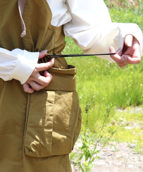 KRIFF MAYER Lady's Collection（クリフメイヤーレディースコレクション）の「カーゴジャンスカ（ジャンパースカート・レディース・カーキ/マスタード/ベージュ/チャコール/カラフル・LARGE/MEDIUM）」の21枚目の写真