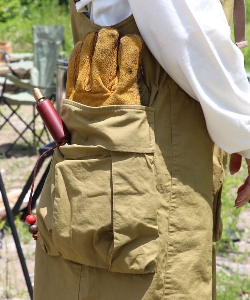 KRIFF MAYER Lady's Collection（クリフメイヤーレディースコレクション）の「カーゴジャンスカ（ジャンパースカート・レディース・カーキ/マスタード/ベージュ/チャコール/カラフル・LARGE/MEDIUM）」の22枚目の写真