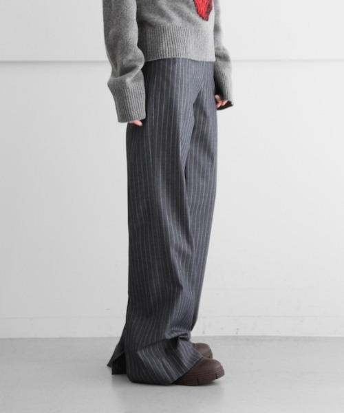 GANNI（ガニー）の「GANNI Stretch Stripe Mid Waist Pants