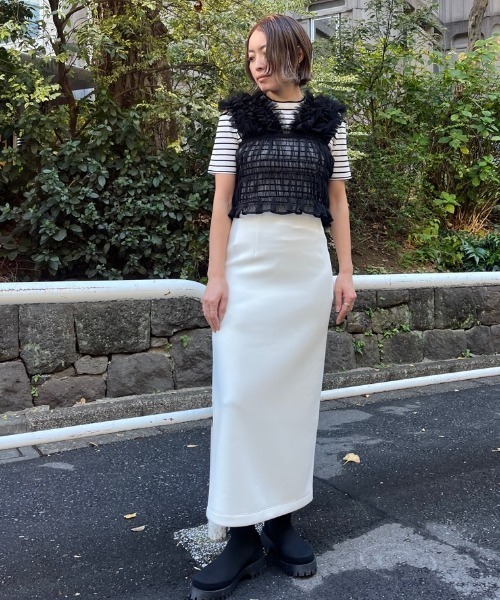 emmi（エミ）の「【emmi atelier】チュールトップス（シャツ