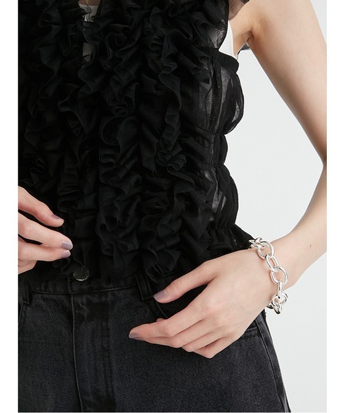 emmi（エミ）の「【emmi atelier】チュールトップス（シャツ/ブラウス