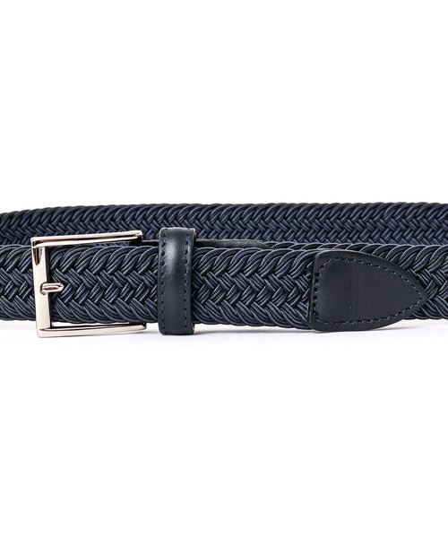 SADDLERS（サドラーズ）の「【Saddler's/サドラーズ】別注イントレチャートMIX30 イタリア製 メッシュベルト（ベルト・メンズ・ブルー系その他7/ベージュ系その他3/ブラック系その他3・FREE）」の5枚目の写真