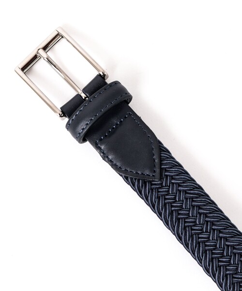 SADDLERS（サドラーズ）の「【Saddler's/サドラーズ】別注イントレチャートMIX30 イタリア製 メッシュベルト（ベルト・メンズ・ブルー系その他7/ベージュ系その他3/ブラック系その他3・FREE）」の7枚目の写真