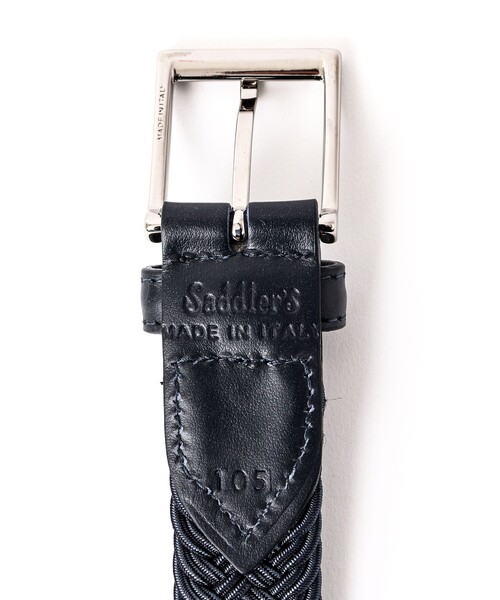 SADDLERS（サドラーズ）の「【Saddler's/サドラーズ】別注イントレチャートMIX30 イタリア製 メッシュベルト（ベルト・メンズ・ブルー系その他7/ベージュ系その他3/ブラック系その他3・FREE）」の11枚目の写真