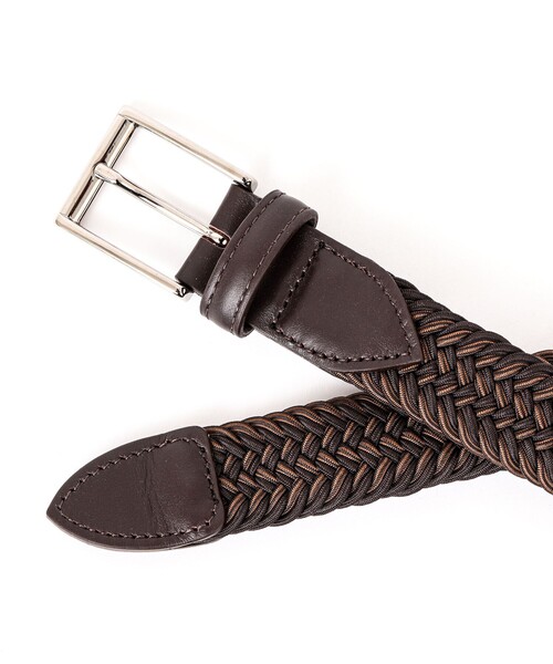 SADDLERS（サドラーズ）の「【Saddler's/サドラーズ】別注イントレチャートMIX30 イタリア製 メッシュベルト（ベルト・メンズ・ブルー系その他7/ベージュ系その他3/ブラック系その他3・FREE）」の17枚目の写真