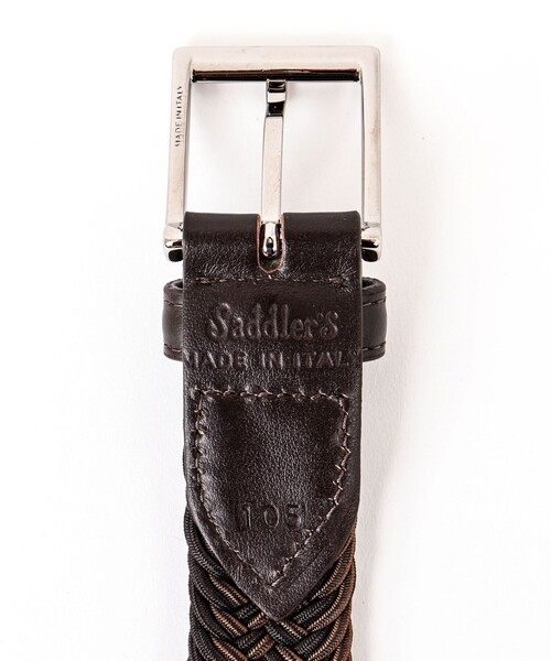 SADDLERS（サドラーズ）の「【Saddler's/サドラーズ】別注イントレチャートMIX30 イタリア製 メッシュベルト（ベルト・メンズ・ブルー系その他7/ベージュ系その他3/ブラック系その他3・FREE）」の20枚目の写真