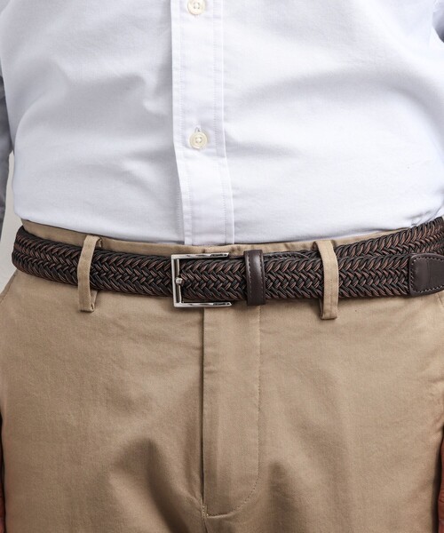 SADDLERS（サドラーズ）の「【Saddler's/サドラーズ】別注イントレチャートMIX30 イタリア製 メッシュベルト（ベルト・メンズ・ブルー系その他7/ベージュ系その他3/ブラック系その他3・FREE）」の21枚目の写真