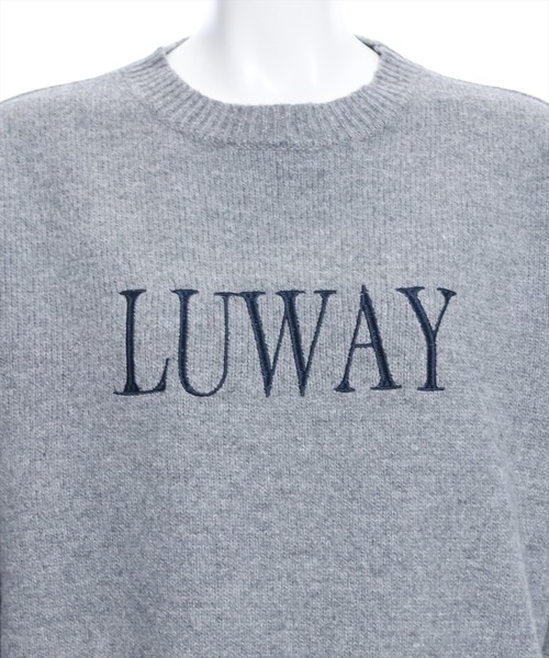 clear(クリア)の「長袖スリット刺繍オーバーサイズニットトップス≪2024SS新作≫(ニット/セーター・レディース・杢グレー/グレイッシュベージュ/アイボリー・F)」の9枚目の写真